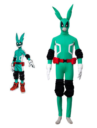 Deku Cosplay My Hero Academia Izuku Midoriya Cos BNHA 7 Pieces Green Cosplay Costume