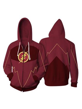 DC Comics The Flash Barry Allen Halloween Cosplay Hoodie