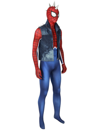 スパイダーマンPS4ゲーム　パンクロック　スパイダーマンコスプレコスチューム　2026　ハロウィン
