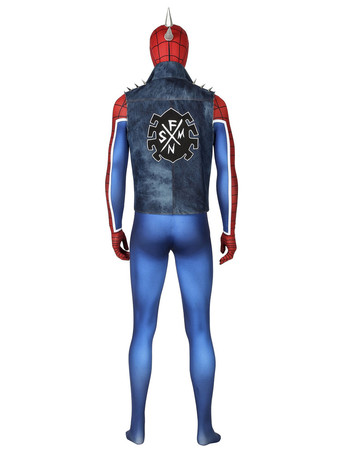 スパイダーマンPS4ゲーム　パンクロック　スパイダーマンコスプレコスチューム　2026　ハロウィン