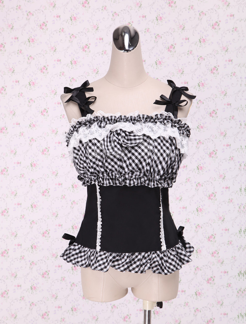 black cotton lace trim