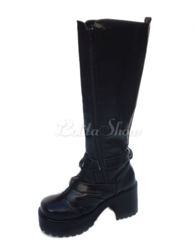 Lolitashow Plateau Gothic Mit Stiefel BlockabsatzSchwarze SUMqzVpG