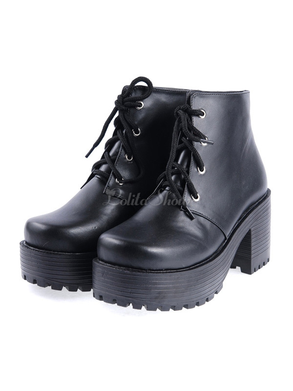 gothic black boots