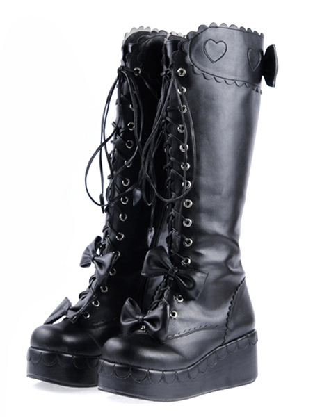 boots that lace up the front