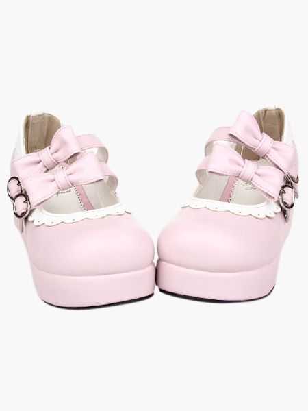 pink platform shoes