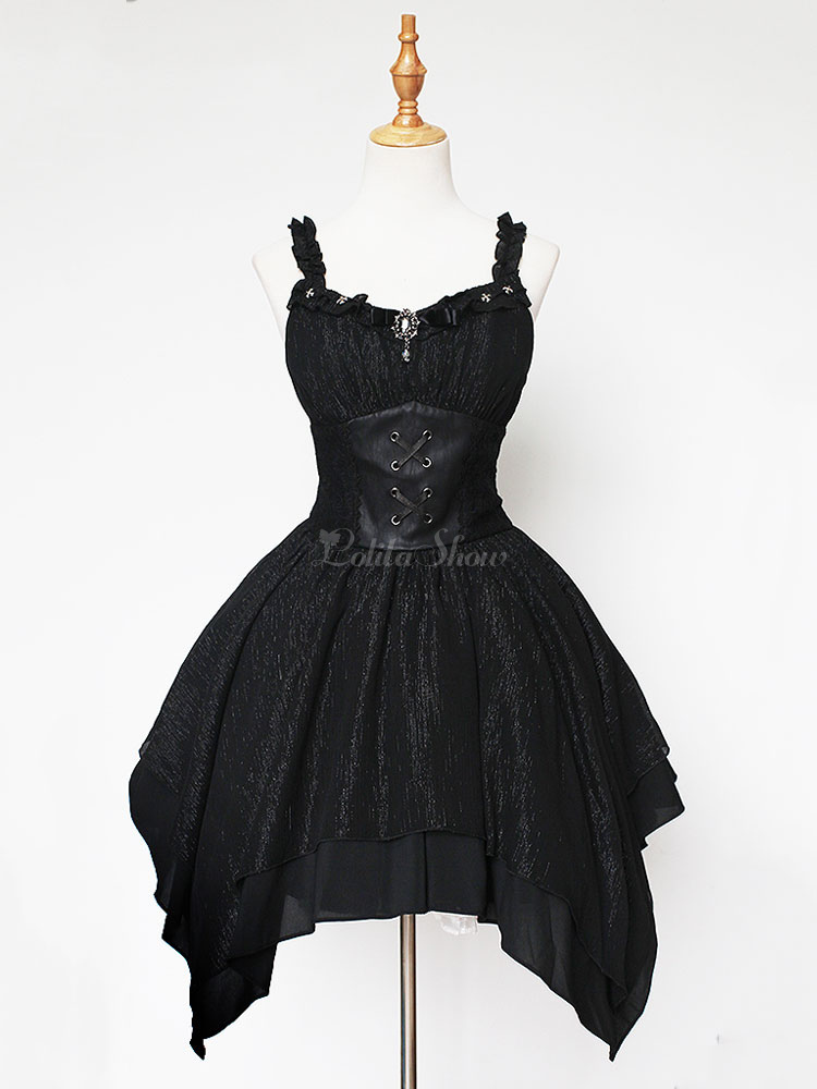 jumper skirt black
