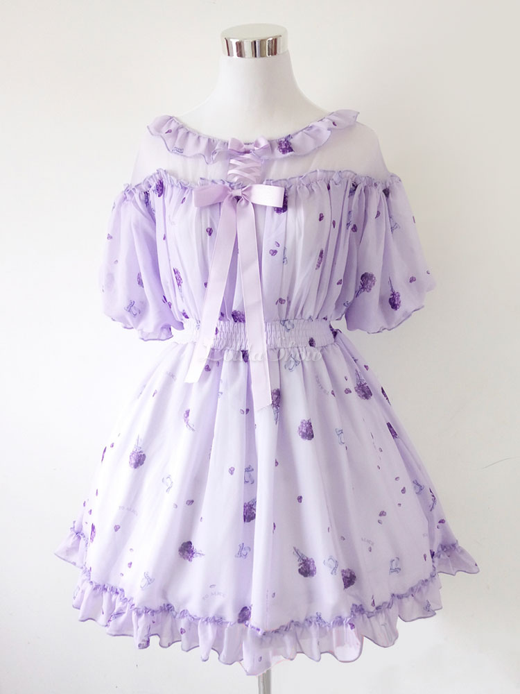 violet summer dress