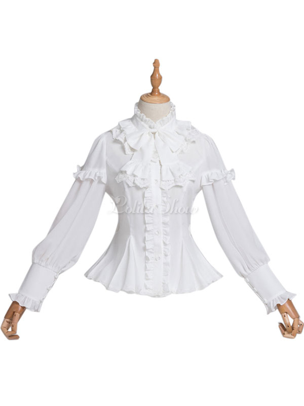 lace ruffle shirt