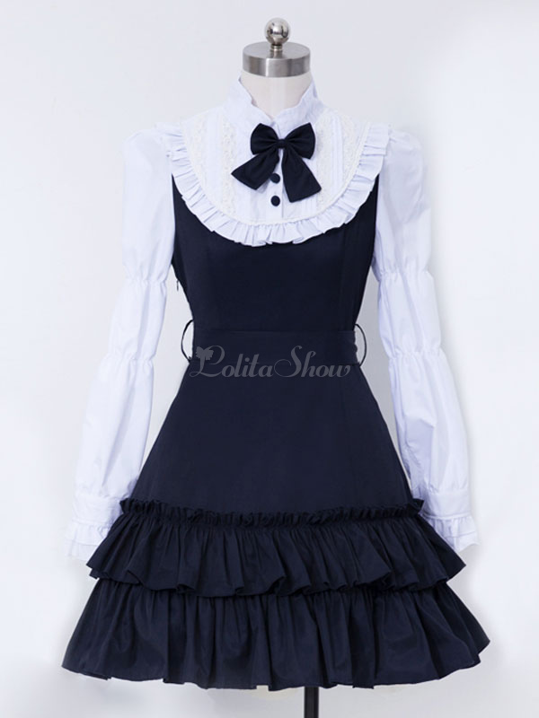 one piece dress with collar