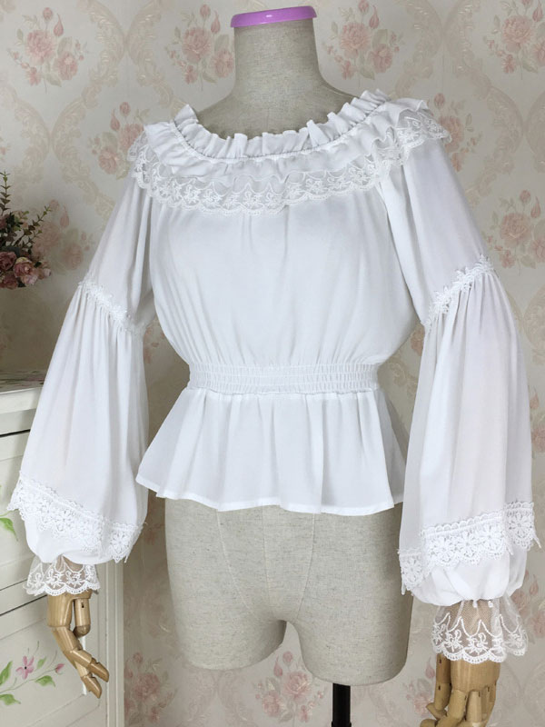 lace chiffon blouse