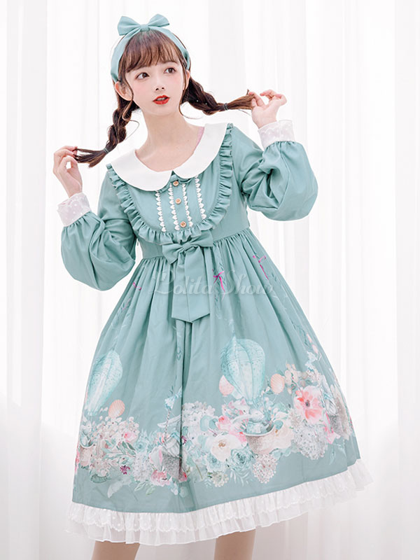 sky blue one piece dress