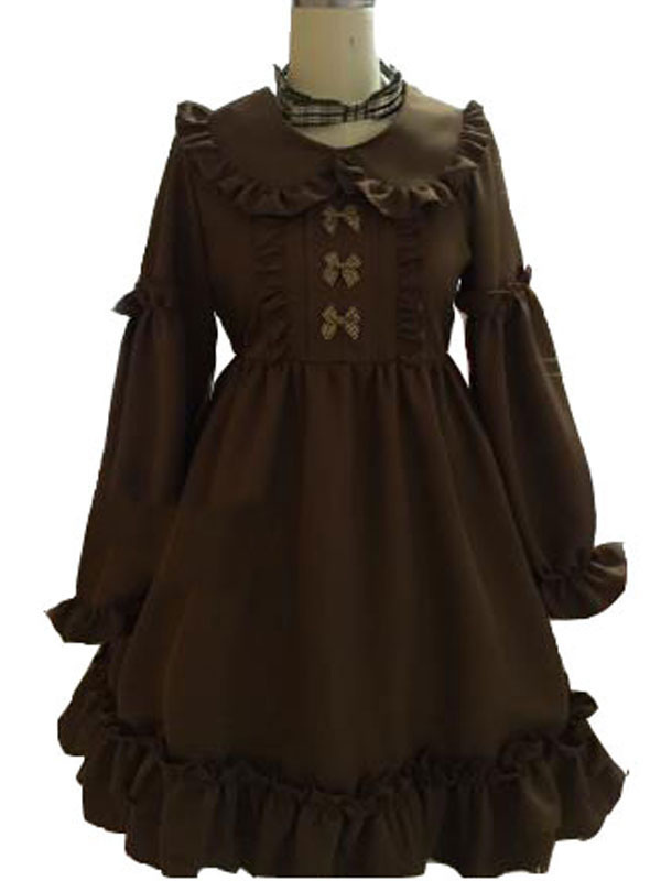 one piece frill dress