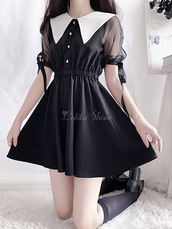 Gothic Lolita Op Dress Long Sleeve Lolita One Piece Dress Lolitashow Com