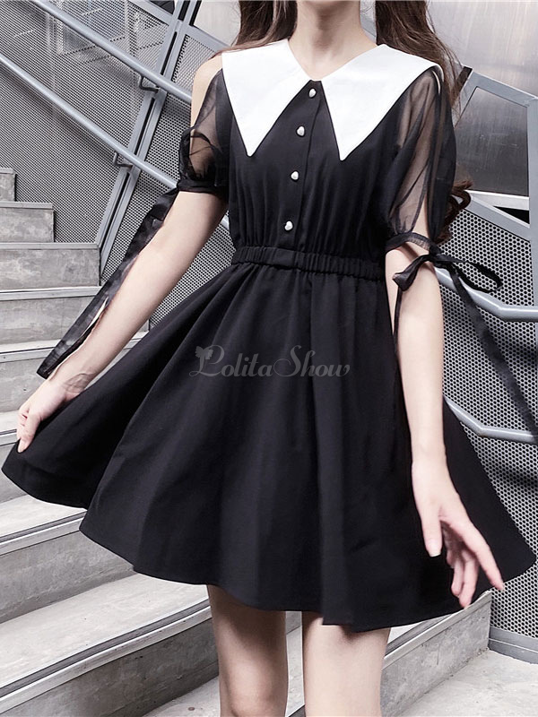 Gothic Lolita Op Dress Long Sleeve Lolita One Piece Dress Lolitashow Com