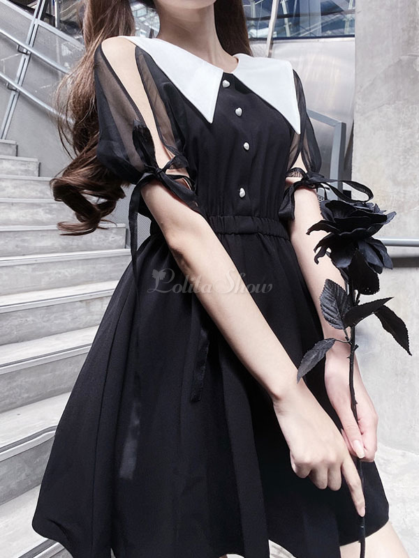 Gothic Lolita Op Dress Long Sleeve Lolita One Piece Dress Lolitashow Com