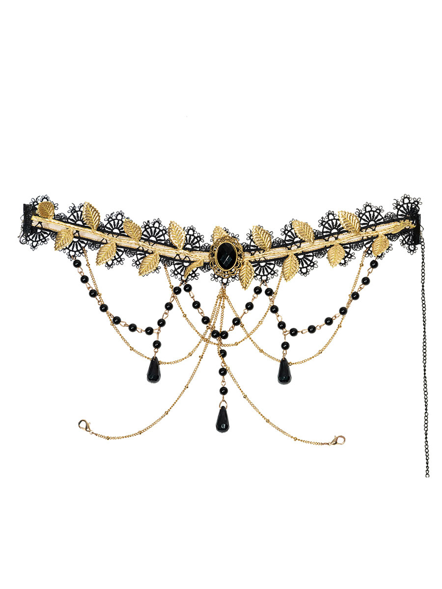 skirt in gold onlay
