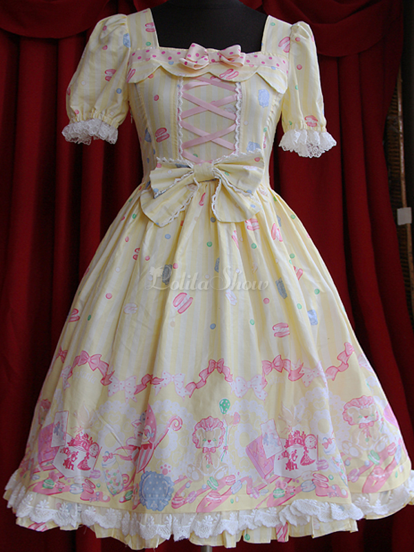 yellow lolita dress