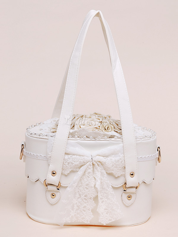 cute white bag