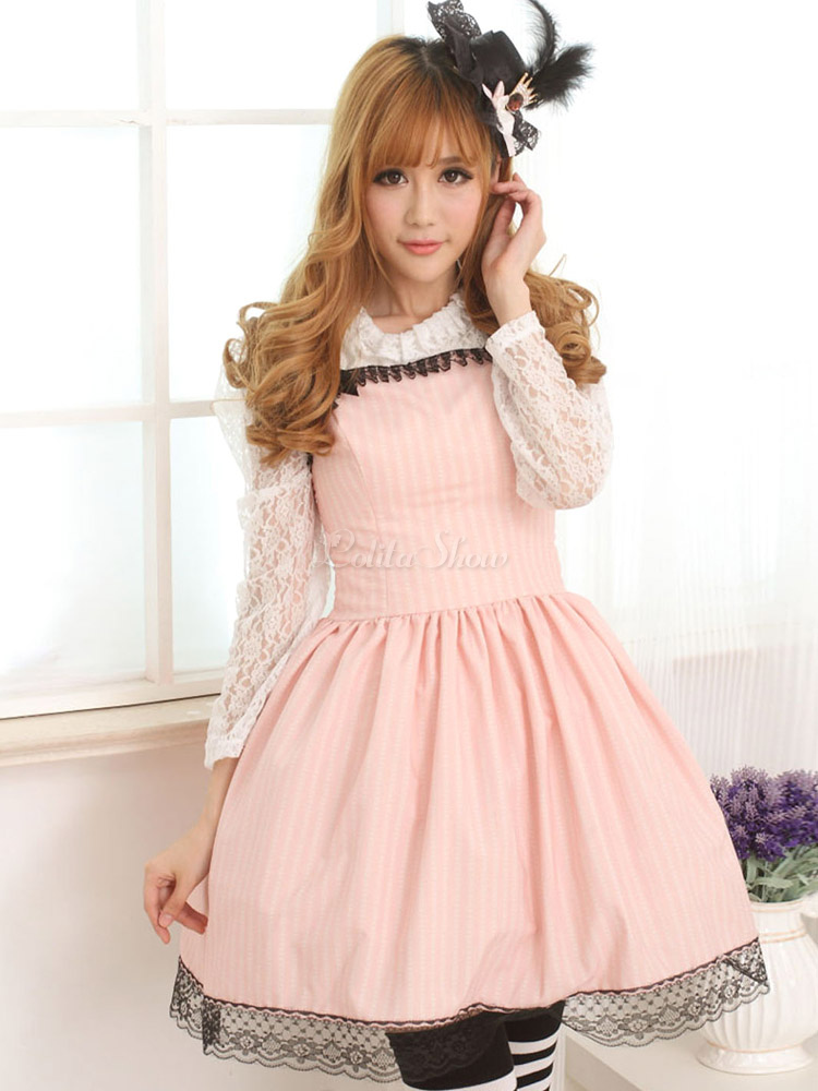 pink lace jumper