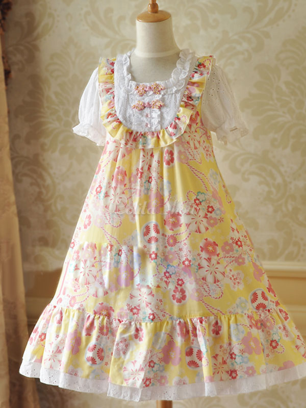 yellow lolita dress