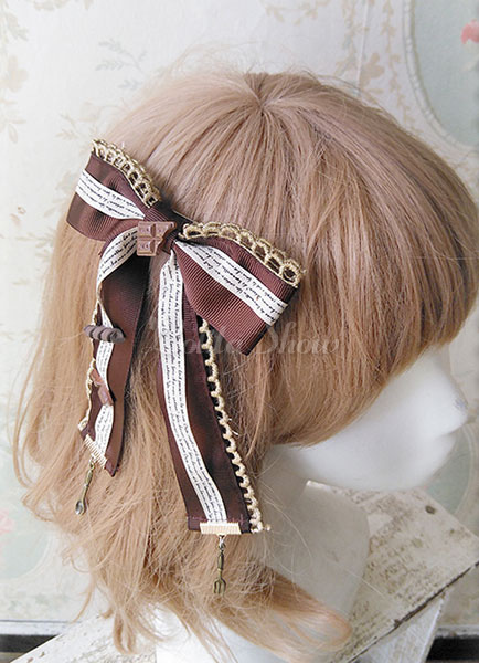 Lolitashow ロリィタヘアアクセサリー スウィート カジュアル 2カラーブロック ポリエステル リボン 髪飾り Lolitashow Com Jp