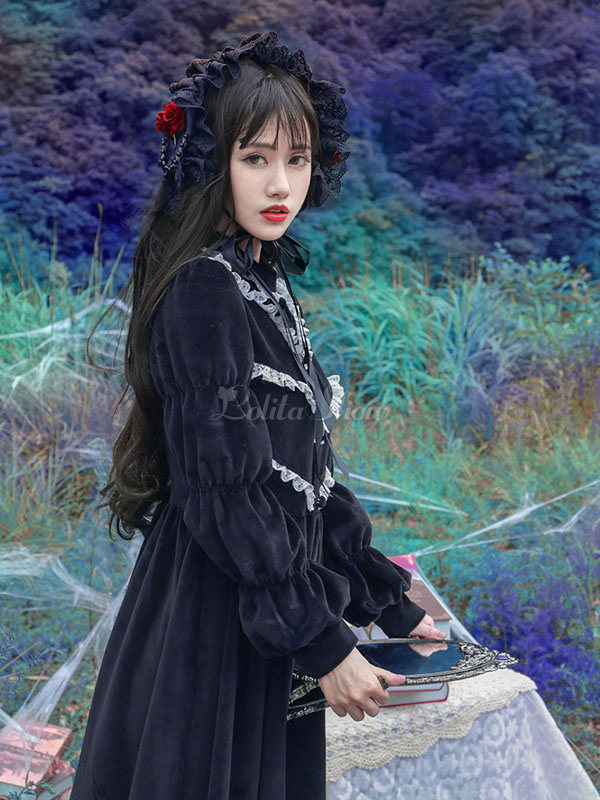 velvet lolita dress