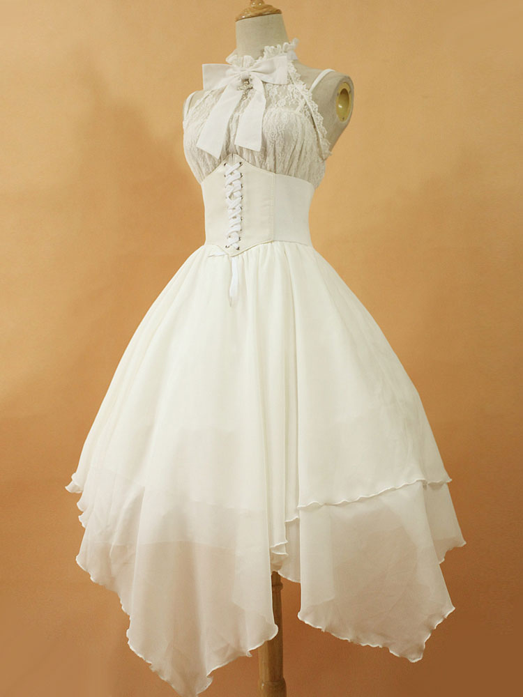 white lolita dress