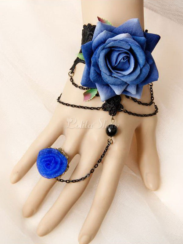 blue flower accessories