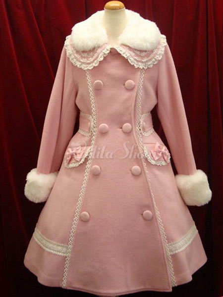 pink winter dress
