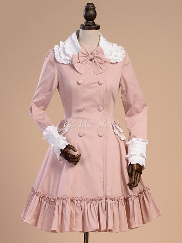 ruffle winter coat