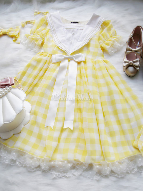 yellow lolita dress