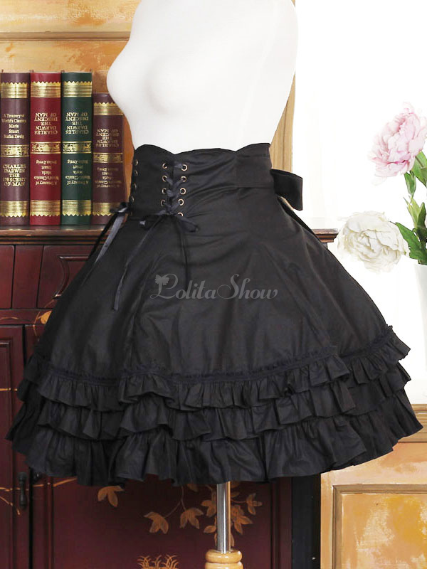 black lolita skirt