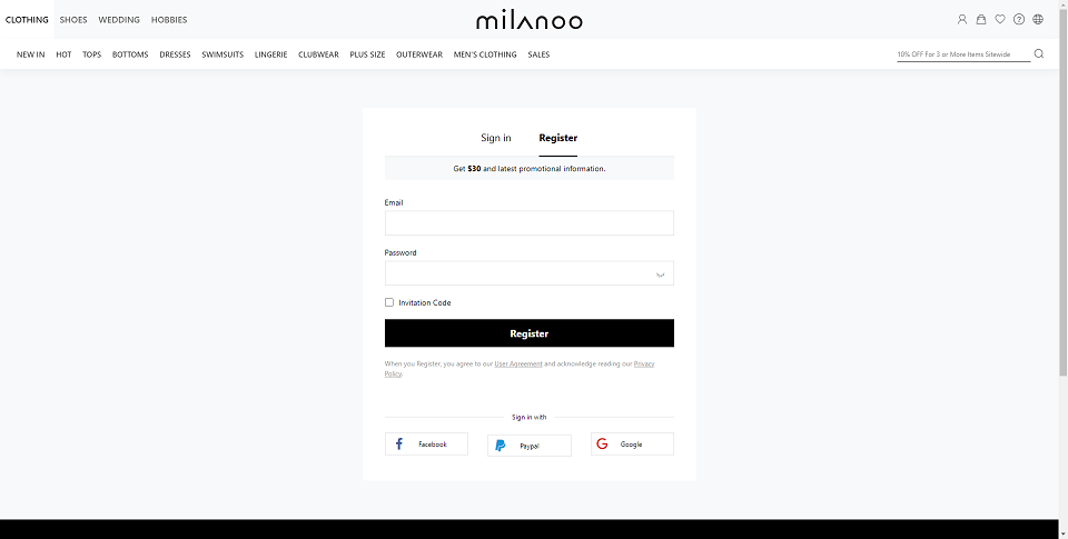 How to create a Milanoo account (PC2).png