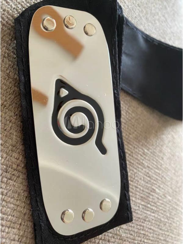 Naruto Ninja Hidden Leaf Village Headband Black Rogue Ninja Cosplay