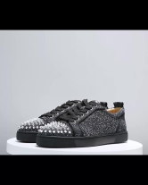 Mens Holographic Rhinestones High Top Prom Party Sneakers Shoes with Spikes  - Milanoo.com