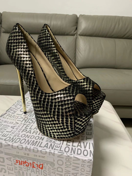 Talons Imprimés Animaux M&S – Pointure 6.5 UK, Neufs Sans Boîte, En Poils De Poney, Talons Hauts
