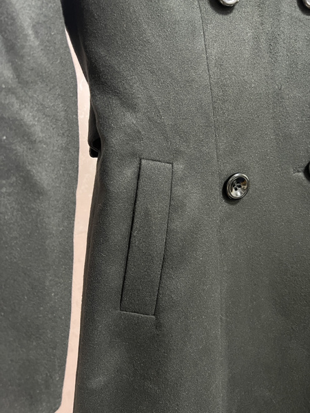 Coat For Woman Turndown Collar Buttons Retro Grey Wrap Coat - Milanoo.com
